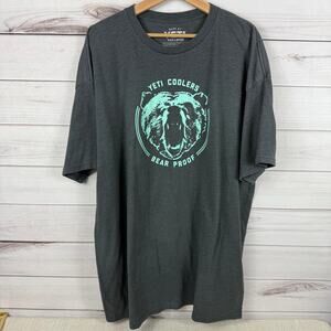 Yeti Coolers Bear Proof Solid T-Shirt Charcoal Men's XXX-Large
